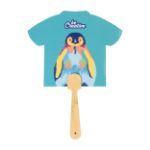 custom made waaier met bamboe handvat full colour