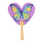 custom made waaier met bamboe handvat full colour