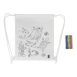 r-pet kleurkoordzak met dieren zocolo non-woven