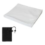 r-pet microvezel sporthanddoek endure 30 x 80 cm - wit