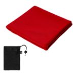 r-pet microvezel sporthanddoek endure 30 x 80 cm - rood