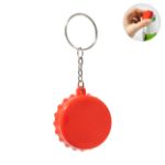 rabs flesdopvormige sleutelhanger met flesopener - rood