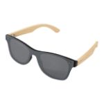 zonnebril bingi gespiegelde lens uit 1 stuk bamboe