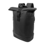 waterdichte, zachte rpu rolltop rugzak cubitt - zwart