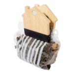 huisvormige koelkastmagneet en clip bamboe casacli