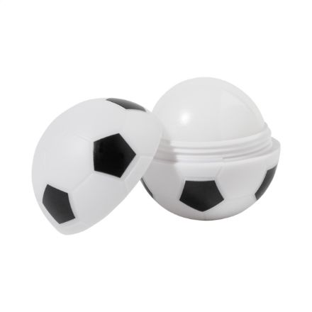 voetbalvormige houder lipbalm lipfan vanille vegan