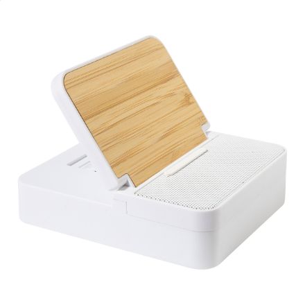 rabs draadloze snellader en luidspreker bamboe hob