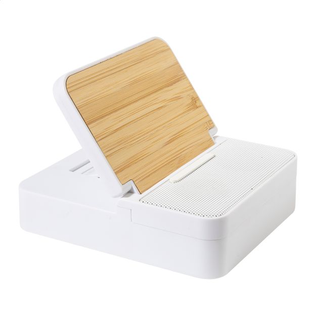 rabs draadloze snellader en luidspreker bamboe hob