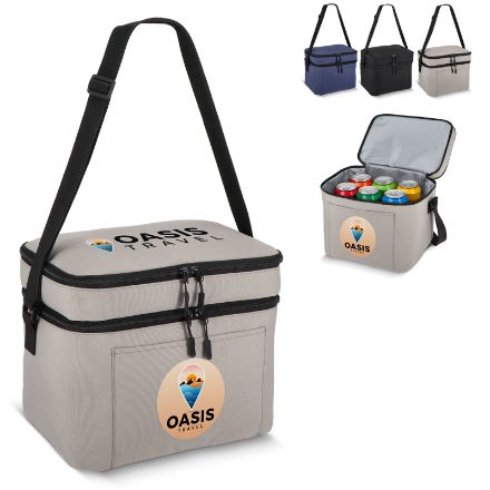 r-pet koeltas met twee vakken 12 liter