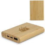 powerbank bamboe behuizing met 5000 mah stijlvol