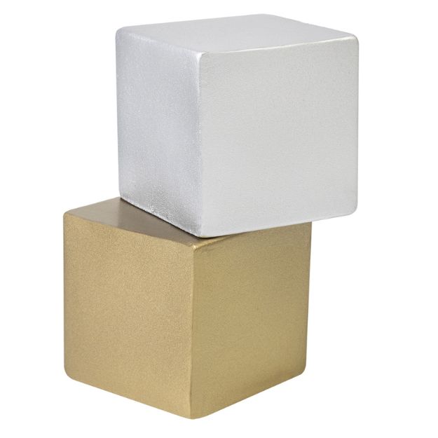 kubusvormige metallic afwerking antistress