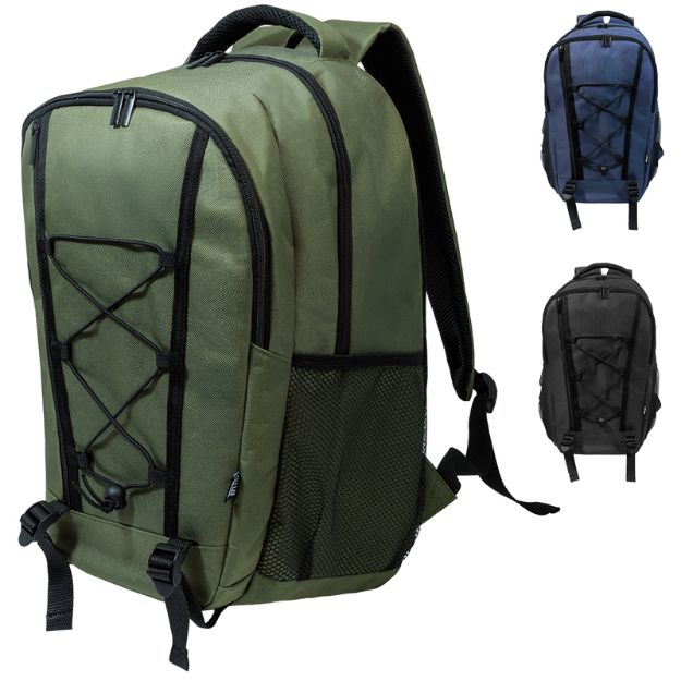 r-pet buitenrugzak honnold met ritsvakken voorvak