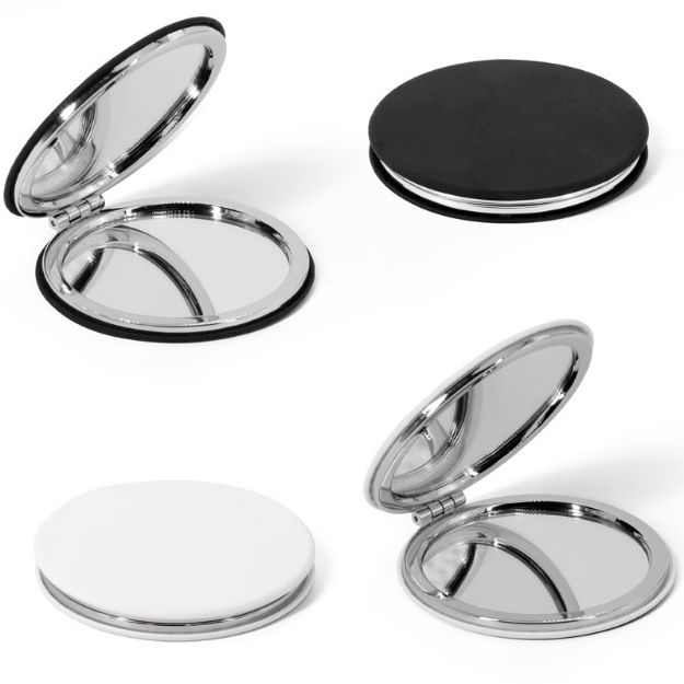 freya dubbelzijdige ronde spiegel matte buitenkant