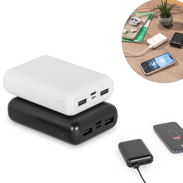 leakey powerbank 10'000 mah in gerecycled abs