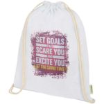 140 g/m2 ocs biologisch katoenen trekkoordtas