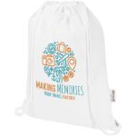 180 g/m2 recycled katoenen trekkoordtas 5 liter