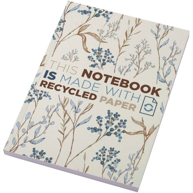 100 vellen a5 recycled notitieboek met softcover