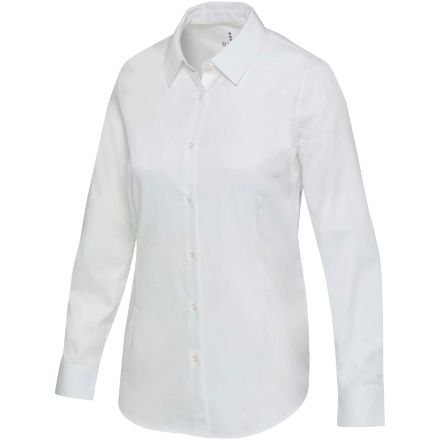 citrine twill damesshirt met lange mouwen xxs-xxl