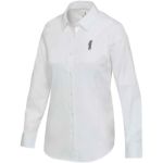 citrine twill damesshirt met lange mouwen xxs-xxl