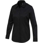 citrine twill damesshirt met lange mouwen xxs-xxl