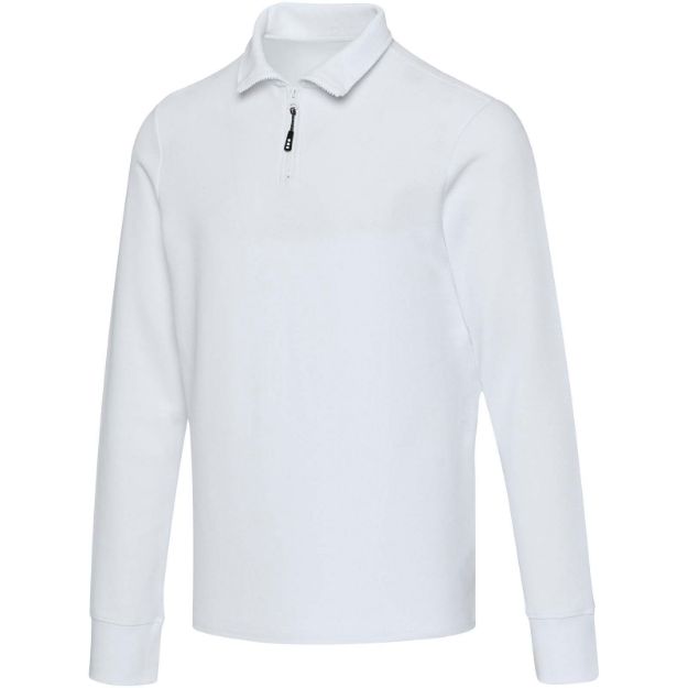 zeus uniseks halfzip poloshirt lange mouw 4xs-3xl