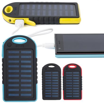 rubberen abs zonne-energie powerbank arin