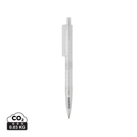 x3 grs gerecycled pc plastic pen frosted