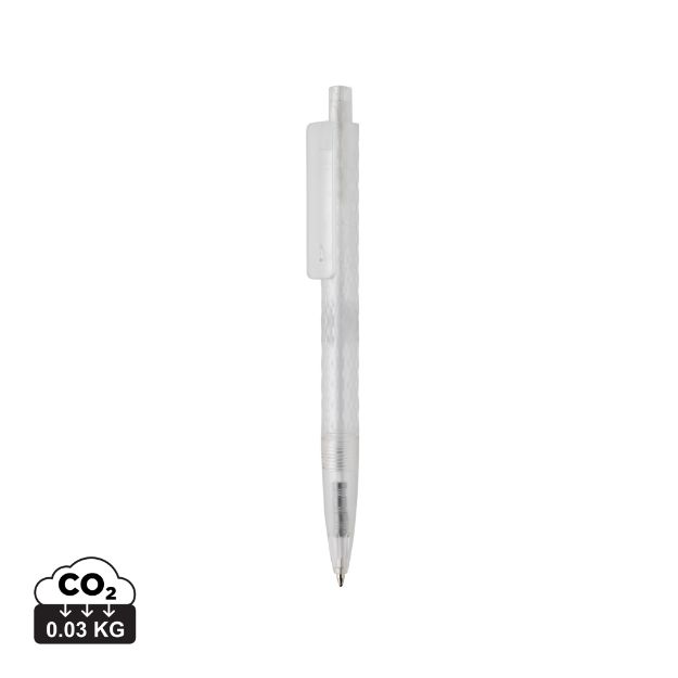 x3 grs gerecycled pc plastic pen frosted