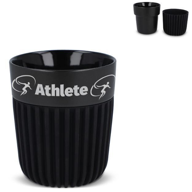 insideout all black premium mug 280 ml met sleeve