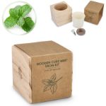 fsc houten plantenbak set mint met sleeve