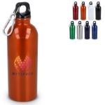 recycled rvs enkelwandige fles 500 ml karabijnhaak