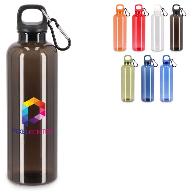 noa waterfles r-pet 750 ml transparant afwerking