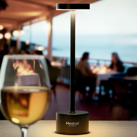 aluminium tafellamp met 24 led-lampjes