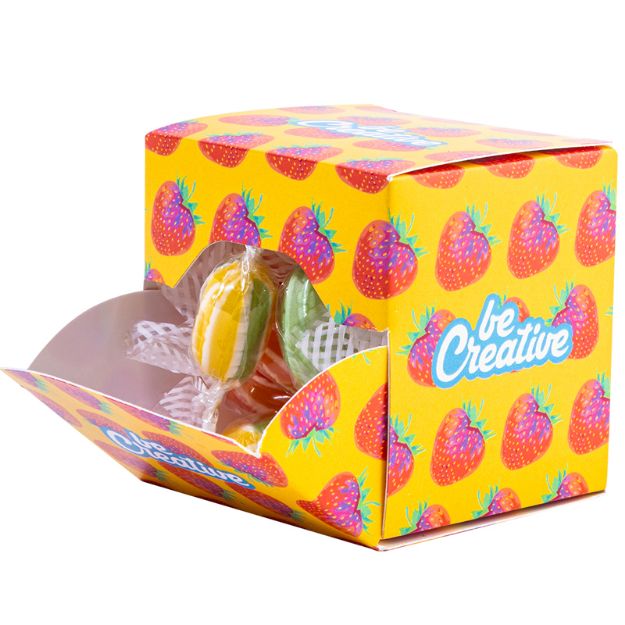 custom made snoepdoos of dispenser kubus 40 gram