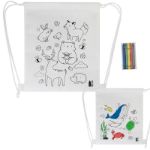 r-pet kleurkoordzak met dieren zocolo non-woven