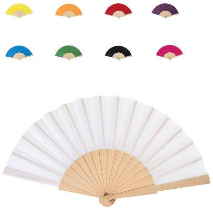 r-pet handwaaier solana met houten ribben