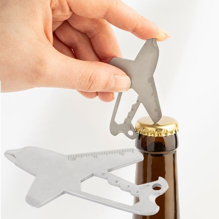 rss vliegtuigvormige multitool sleutelhanger aerof