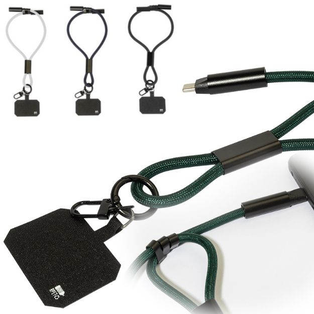 r-pet mobiele polsband met verborgen connectoren