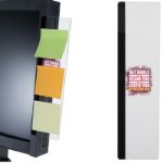 vell zijpaneel voor computerscherm praktische nota