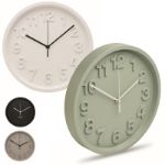 pp wandklok met aluminium wijzers
