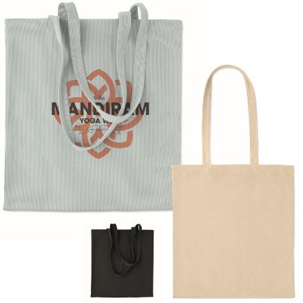 corduroy boodschappentas lange hengsels 220 g/m2