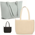 grote corduroy boodschappentas 220 g/m2 met rits