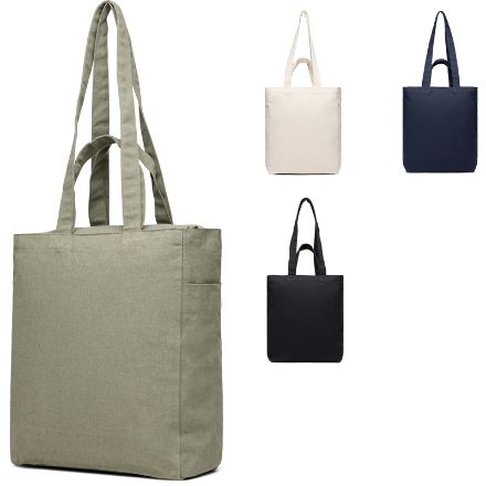 vinga hilo aware™ recycled canvas tas met rits