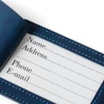 r-pu paspoorthouder en bagagelabel zani set