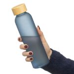 glazen drinkfles 500 ml levi met matte buitenkant