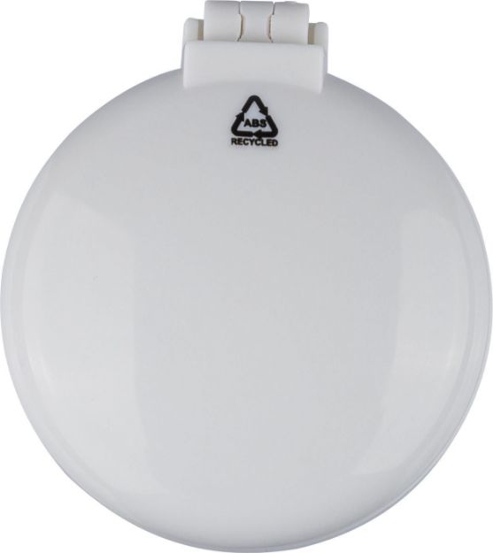 opvouwbare gerecyclede abs haarborstel met spiegel