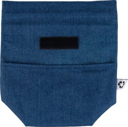 gerecycleerd denim roll-top koeltas mira