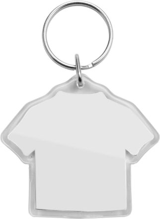 kunststof sleutelhanger zuni in t-shirt vorm