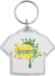 kunststof sleutelhanger zuni in t-shirt vorm