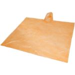 wegwerp regenponcho met opbergtasje - oranje